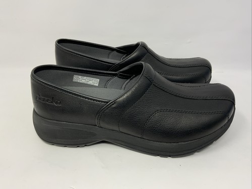 Dansko EU 37 Clogs Schuhe Damen schwarz Leder Arbeit Komfort rutschfest Shaina - Bild 4 von 10