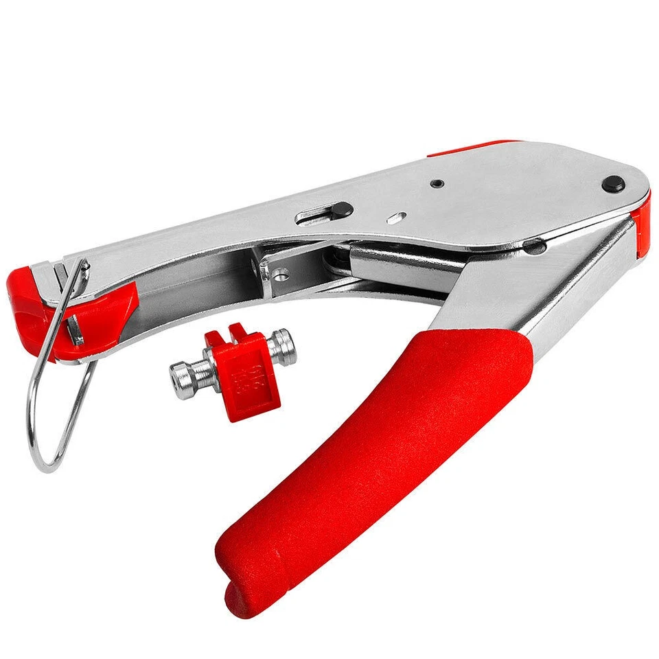 F-Type Compression Connector Crimp Tool RG59 RG6 Cable Crimper F-Connector CCTV - Image 4 of 4