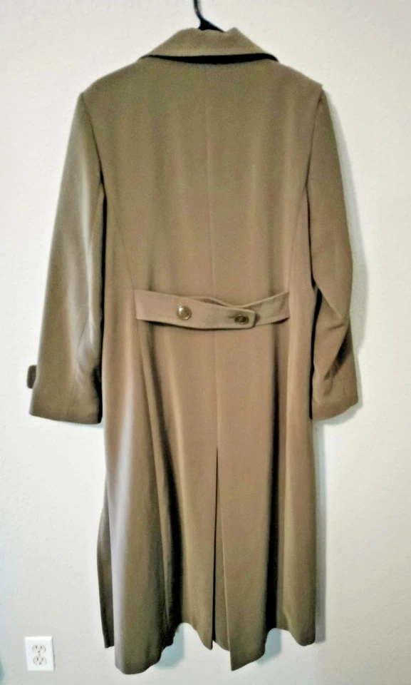 Gabardina Gallery vintage para mujer talla 10 beige estilo clásico londinense Foto 3 de 4