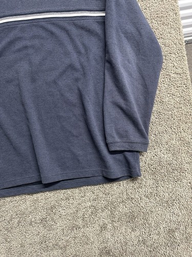 Vintage Y2K XG long sleeve Mens XL Sweatshirt Navy Blue White Stripe Xtreme Gear - Picture 3 of 9