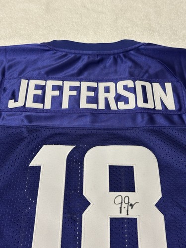 Justin Jefferson Signed Minnesota Vikings Football Jersey COA - Picture 6 of 8