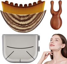 Lymphatic Contour Face Brush,Lymphatic Drainage Brush, Dry Brushing Face Brush w