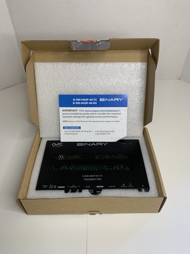 Binary 900 Serie 4K Media over IP Transmitter: B-900-MOIP-4K-TX Neu Open Box - Bild 1 von 7