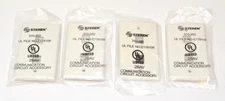 *Lot of 4* Steren Keystone 2-Cavity Wall Plate, White *New* 310-202