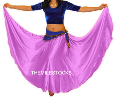 TMS Red Satin Skirt Belly Dance TRIBAL Gypsy 27 Colors - Bild 16 von 28