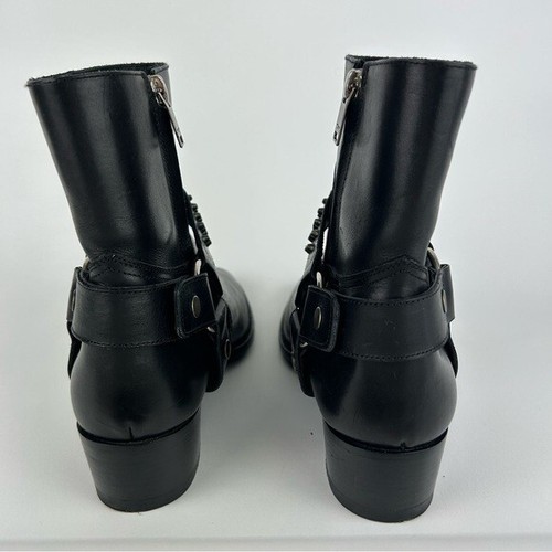 Bota Wyatt Saint Laurent de cuero negro con tachuelas talla 6 EE. UU. - Imagen 12 de 13