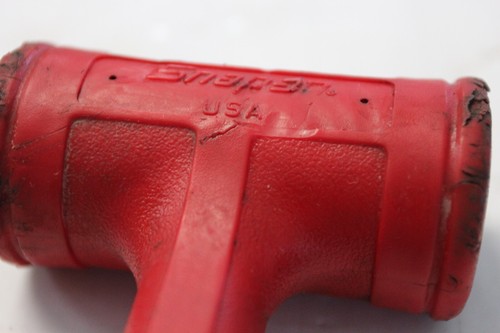 Snap-On Tools 24oz Dead Blow Hammer. HBFE24. Soft Grip. Red NICE! - Picture 12 of 13