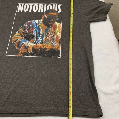 Notorious B.I.G. Herren Women’s Size Large Rap Hip Hop Musik Shirt grau - Bild 7 von 7
