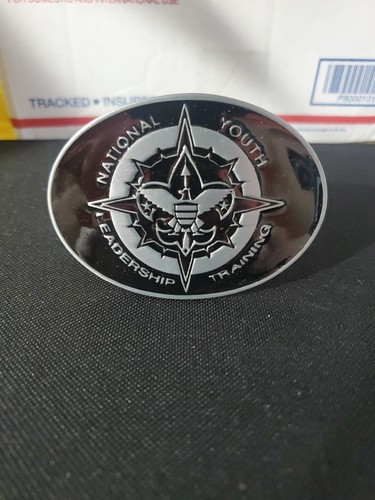 Boy Scouts Of America National Youth Leadership Training Belt Buckle Black Metal - Picture 2 of 7