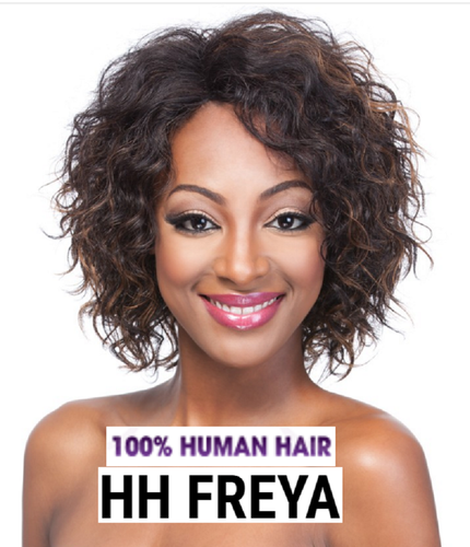IT'S A WIG CAP WEAVE WIG- HH FREYA SIDE PART REAL HUMAN HAIR  - Picture 1 of 3