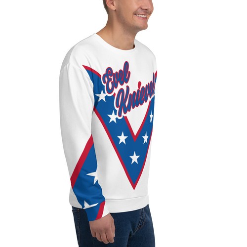 Big and Tall-Unleashing the Daredevil: Evel Knievel's Long Sleeve Jersey 4XL-6XL - Picture 5 of 13