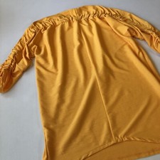 Zara Textured Ruched Sleeve Backside Relaxed Fit Tunic Dress Women’s Small EUC