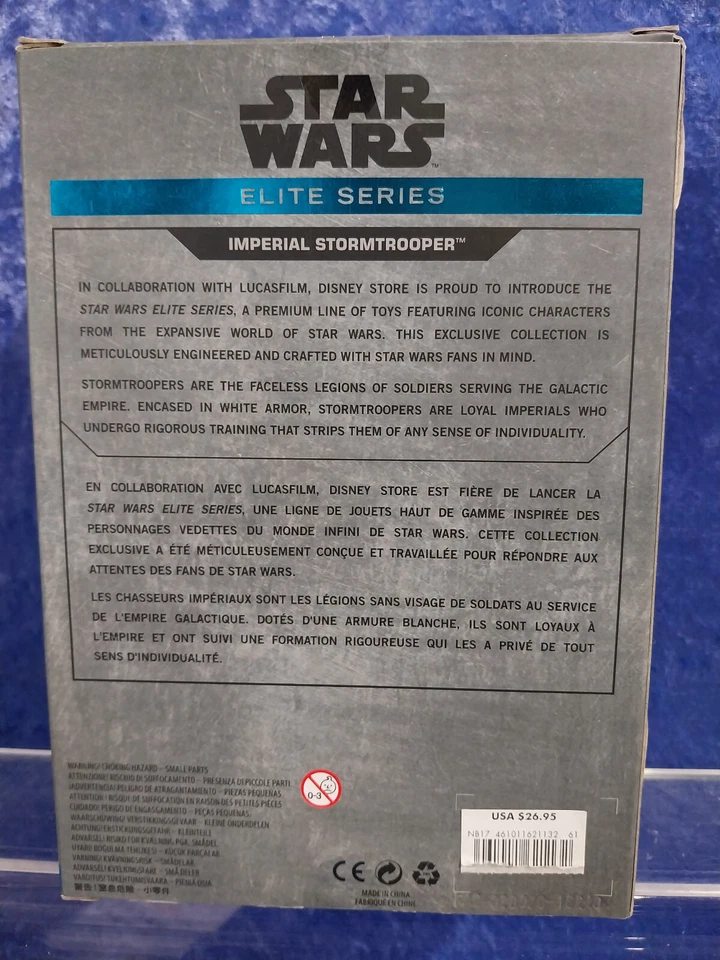 Star Wars Disney Store Elite Series MIB Die Cast Imperial Stormtrooper - image 4 of 4
