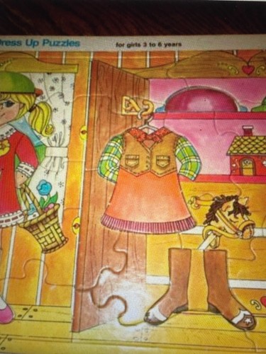 1981 Playskool Puzzle Dress Up Girl Play Children Summer & Winter Fashion 174-1 - Picture 3 of 10