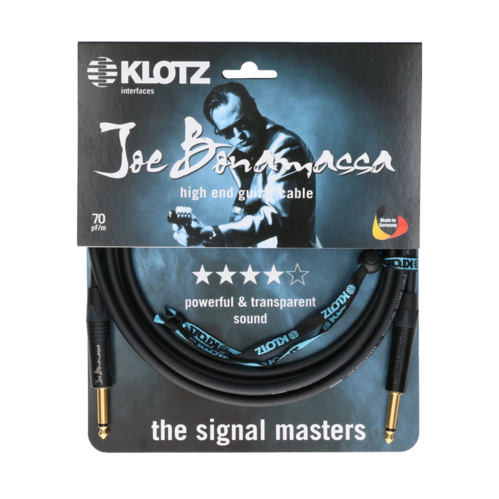 Гитарный кабель Klotz JBNPP045 Joe Bonamassa длиной 4,5 м - Instrumentenkabel