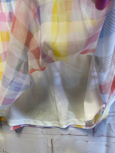 Charter Club Top mehrfarbig pastell kariert Bluse Damen Medium oder Petite Medium - Bild 5 von 11