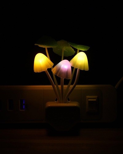 Sensor LED Night Light – Color Changing Mushroom Plug-In - Picture 9 of 9