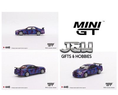 Mini GT Nissan Skyline GT-R R34 V-Spec II Digital Camouflage