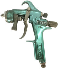 Binks Mach 1SL HVLP Air Spray Gun, No Nozzle, Adjustable Flow, used (AA3)