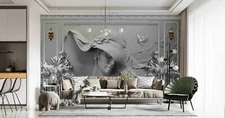 3D Embossed Gyp Girl Wallpaper Wall Mural Removable Self-adhesive  232