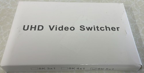 4K 120Hz 8K 60Hz HDMI Switch, 5 in 1 Out Splitter mit IR Fernbedienung (E635) - Bild 5 von 10