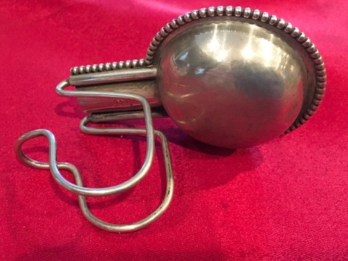 ZIGARRENASCHENBECHER Sterlingsilber "UDALL & BALLOU" #440J mit Monogramm CLIPS TO TABLE - Bild 4 von 12