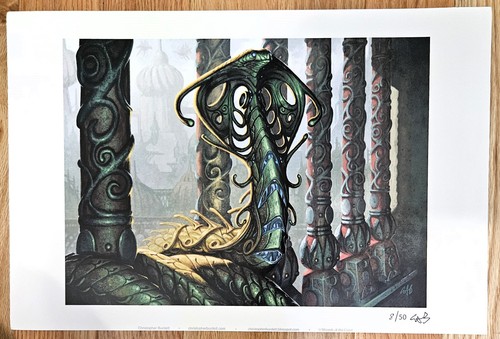 Magic the Gathering MTG signierter Kunstdruck 38/50 Narnam Cobra Christopher Burdett - Bild 1 von 2