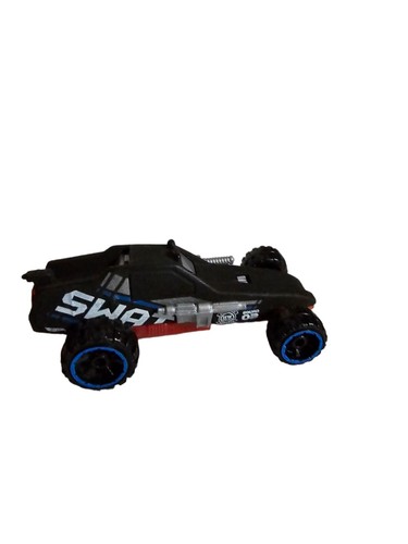 Hot Wheels 1982 HW El Segundo Swat Team Squad negro y rojo 03 plástico fundido a presión - Imagen 1 de 4