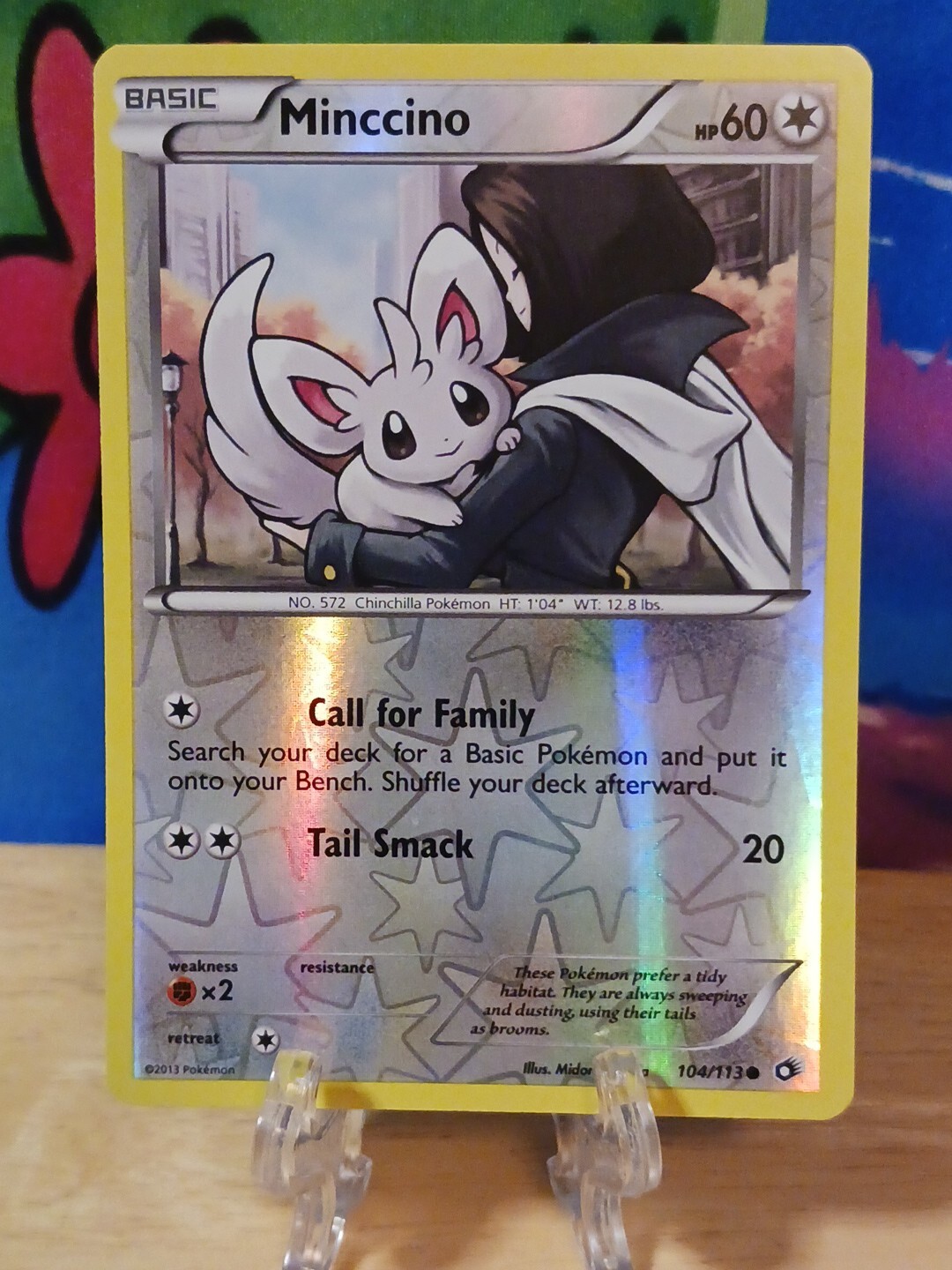 Pokémon Minccino Reverse Holo 104/113 LTR Legendary Treasures LP/NM
