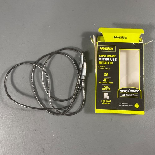 PowerXcel Durable 4 Ft. Rapid Charge Micro USB Metallic Charge & Sync Cable READ - Picture 5 of 24