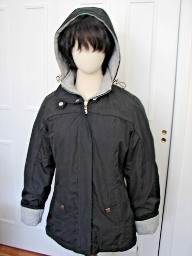 Weather Tamer Black/Gray Reversable Hooded Midweight Jacket ~ Size S ~ New - Picture 4 of 9