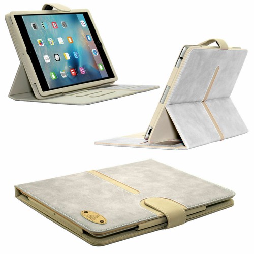 Funda abatible de cuero de gamuza Gorilla Tech para Apple iPad desmontable dos partes - Imagen 37 de 43