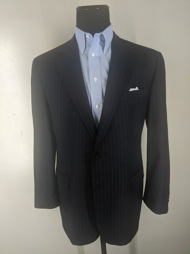 Brooks Brothers Vintage Italy Wool & Cashmere Suit 2 Btn Pleated Pants 43 Reg - Picture 7 of 12
