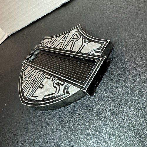Mary Jane’s Harley Davidson Logo Shape Metal Chrome Rare Collectible / Ash Tray? - Picture 3 of 9