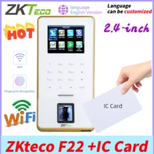 ZKteco F22 IC Card Fingerprint System Access Control Time Attendance System Wifi