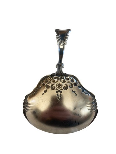 Watson & Newell Mechanics Bead Pattern Sterling Silver Gold Wash Ladle 5.5" - Picture 3 of 5