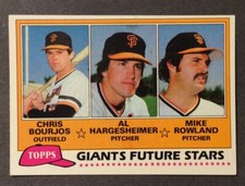 Free Shipping 1981 Topps Baseball Giants Future Stars Card # 502 NMMT