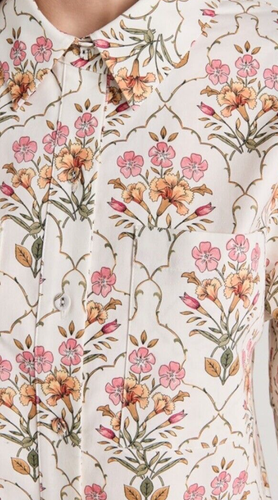 NWT $248 Favorite Daughter x Anthropologie Floral Print S Button Blouse / Jacket - Picture 16 of 18