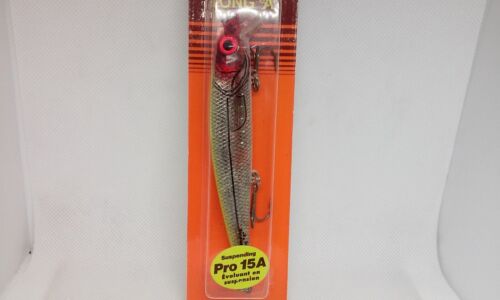 Vintage Bomber Pro 15A Suspending Long A Clown 15A 4 1/2" Jerkbait 1/2z Angelköder - Bild 2 von 11