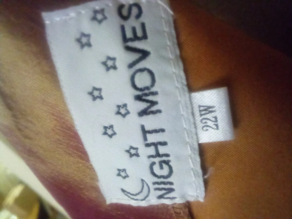 Night Moves, Strapless Gold and Burgandy Ball Gown, Women's size 22W - Image 4 of 4