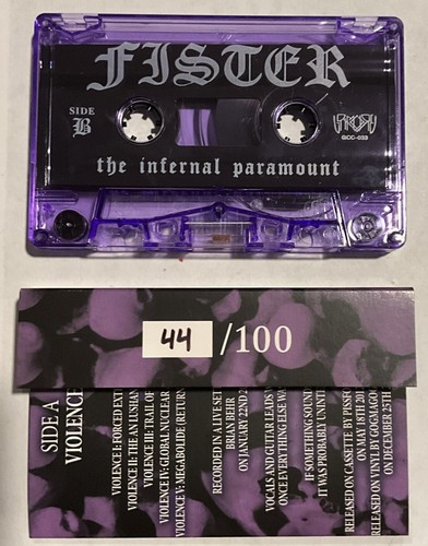 Fister – Violence/The Infernal Paramount Cassette 2015 Grimoire Cvlture GCC-033G - Picture 3 of 5