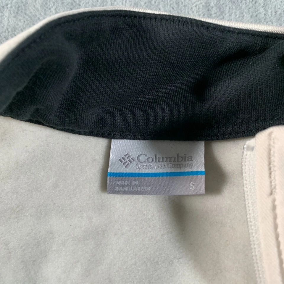 Columbia 毛衣女式小号黑色棕色拼色套衫四分之一拉链 — 第 4/4 张图片