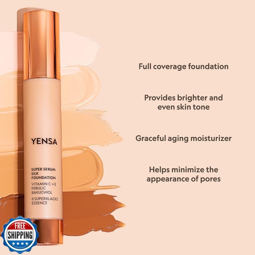 YENSA Serum Foundation Makeup - Super Silk Full Coverage Foundation Enriched - Picture 5 of 5
