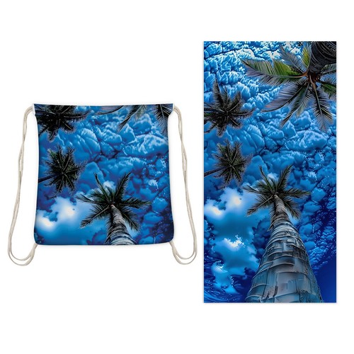 2 in 1 Swim Beach Towel Drawstring Backpack Storage Bag Bath Towel Turt 80*160cm - Picture 43 of 46
