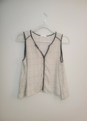Tank Top Lush brand Black And White V Neck Dressy Size XS