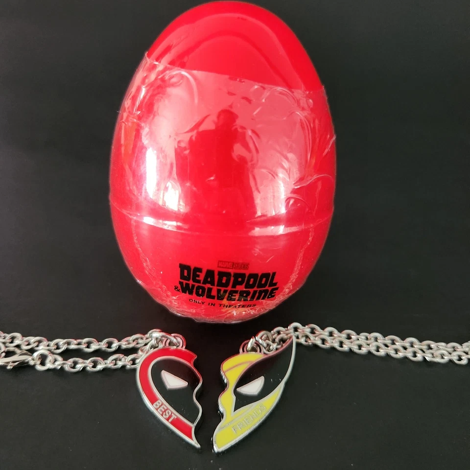 Ovo de Páscoa vermelho oficial Deadpool Wolverine Best Friends colar garra máquina - Imagem 2 de 4