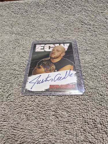 Justin Credible signed Autogramm historische Karten und Sammlerstücke ECW WWE