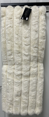 Rachel Zoe Faux Fur Throw Cream Large Oversized Luxurious 50" x 70 ...