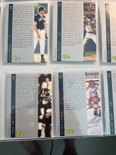 1992 Classic Four Sport Draft Picks LP Gold Complete Set Of 25 One Of /46,080 - Picture 21 of 22