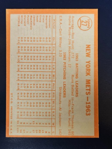 Tarjetas de béisbol Topps 1964 completan el conjunto que elijas eliges #1 - 125 - Imagen 55 de 249